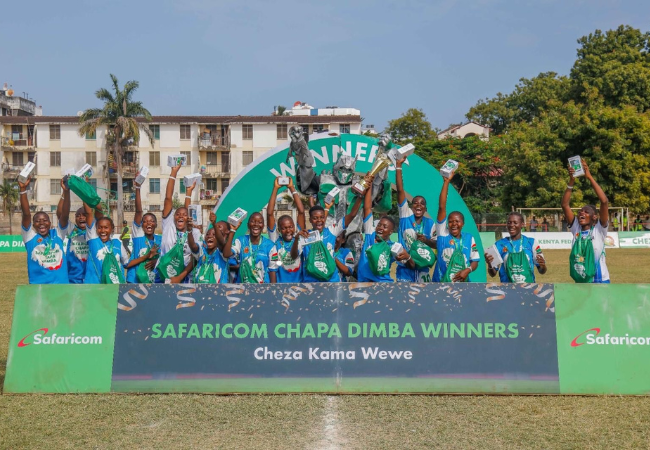 Chapa Dimba na Safaricom Coast Region winners.